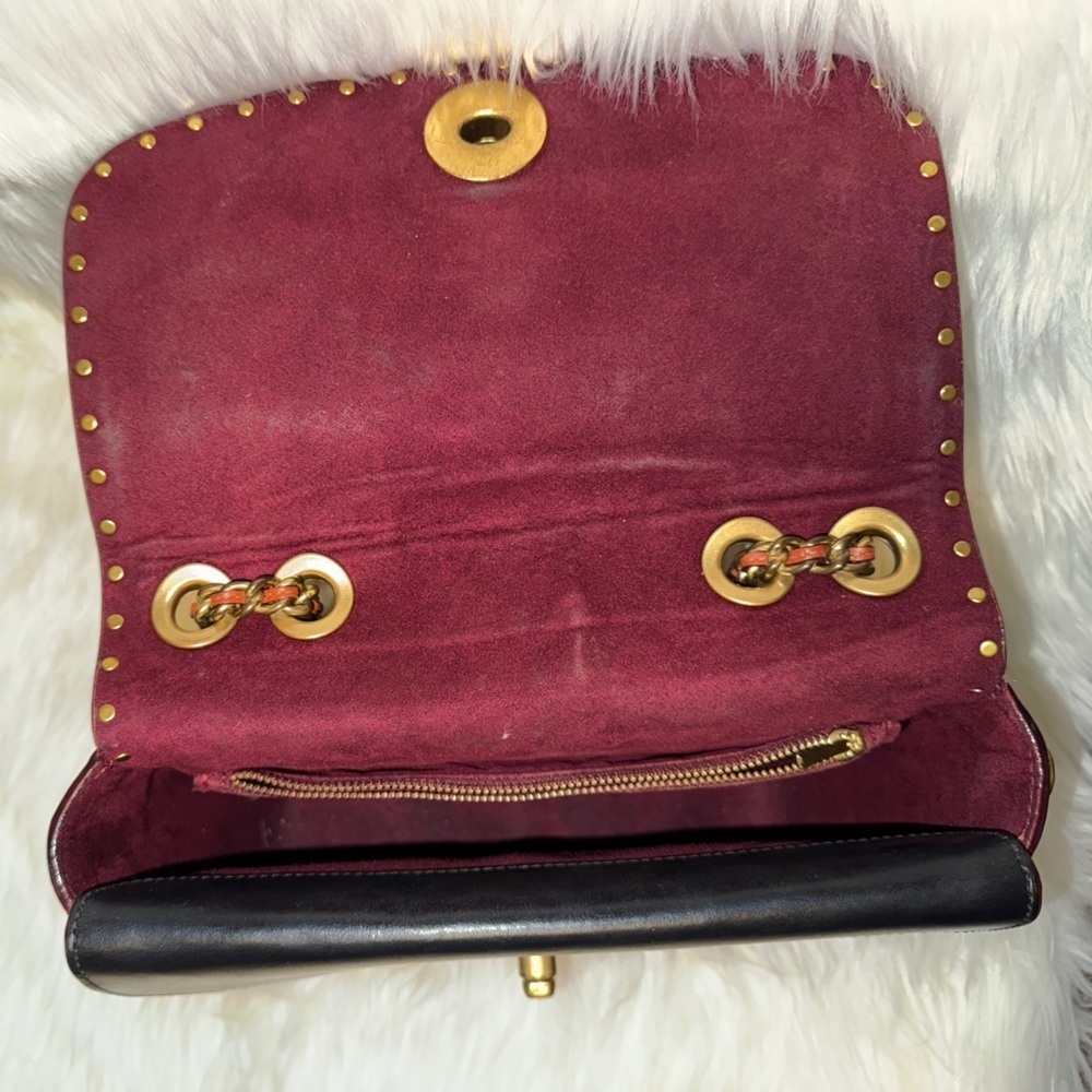 Coach Parker with Rivets and Snakeskin Purse - Picture 5 of 12